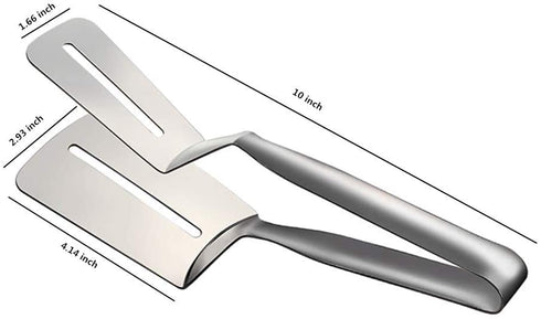 304 Kitchen Tongs Stainless Steel Bread Tongs/Steak Clamps/Fried Steak Clamp/Barbecue Tongs JXHAPY 10 Inch Premium Steak Clip (1)