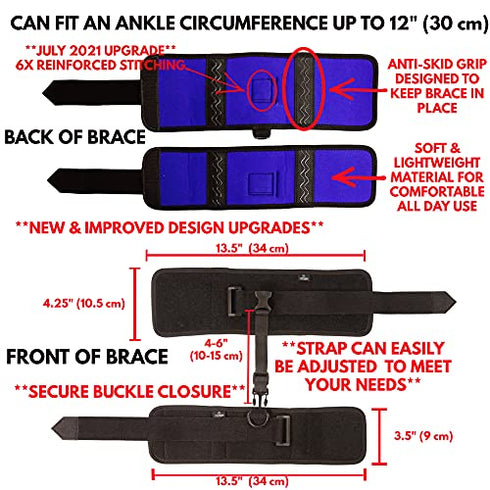DOSH AFO Foot Drop Brace - Drop Foot Brace for Walking - Use as a Left or Right AFO Brace - Ankle Foot Orthosis Support Brace for Men and Women - Drop Foot Braces are used for Stroke, MS, & much more…