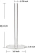 Worhe Clear Acrylic Paper Towel Holders 5.9" Diameter Thickening Sturdy Base, for Kitchen Bathroom Vanity Countertop , Paper Towel Dispenser for Tear Paper Towel Roll 1 Pack(YGC001)