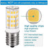 fuda lamp E17 Led Bulb Kei 125V 40W Equivalent Microwave Oven Light Appliance Bulbs Non-Dimmable Warm White 3000K 2 Pack