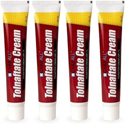 CareAll (4 Pack) 1.0 oz. Antifungal Tolnaftate Cream USP 1%, Compare to Tinactin, Athlete’s Foot Cream