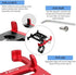 GUB Plus 6 Aluminum MTB Bicycle 3.5-6.2" Motorcycle Phone Holder Support GPS Mount for Bike Handlebar Accessories (Black-Red)