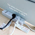 FIRMERST 1875W Flat Plug Extension Cord White 2ft (15A 14AWG)