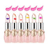 Flower Lip Gloss Crystal Jelly Lipstick, 6 Packs Long Lasting Nutritious Lip Balm Lips Moisturizer Magic Temperature Color Change Lipgloss (pink)