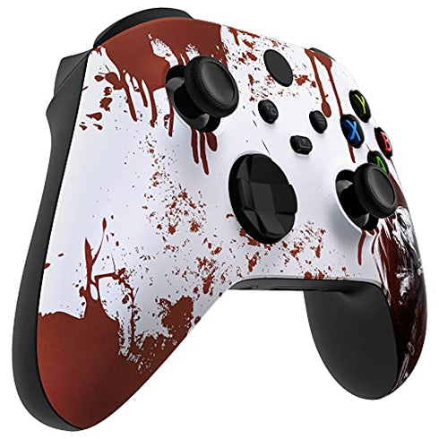 eXtremeRate Blood Zombie Soft Touch Front Housing Shell for Xbox Series X/S Controller, Custom Cover Faceplate for Xbox Series X/S, Xbox Core Controller - Controller NOT Included