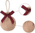 Ivenf Christmas Tree Decorations, 12pcs Buffalo Plaid Burlap Farmhouse Christmas Ornaments, Red Black Country Xmas Decor Indoor, Cute Rustic Xmas Ball for Home Office Family Holiday Party, Unbreakable