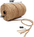 Jute Twine 328 Feet 2.5mm 4Ply Heavy Duty Natural Jute Rope String for Home Gardening Plant Picture Hanger Industrial Packing String for Gifts Presents Mason Jars Wedding Decorations Crafts