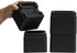 Muhome 3 Inch Heavy Duty Bed Risers Durable and Stackable Bed Lifts Fits to Casters or Legs of Sofa, Table, Couch and Bed Frame (4 Pack)
