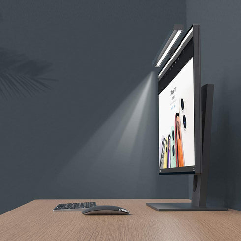 Engilen Computer Monitor Light, Screen Light Bar e-Reading LED Task Lamp, 3 Color Modes LED Lights with Hue Adjustment Features, No Screen Glare, Matte Black USB Powered Office Lamp