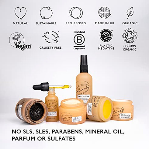 UpCircle Coffee Face Scrub - Citrus Blend For Normal + Dry Skin 3.5oz- Shea Butter, Coconut + Rosehip Oil - Natural, Vegan Face Exfoliator For Soft, Smooth Skin