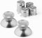 Metal Thumbsticks Joysticks for Xbox One, Aluminum Alloy ABXY Bullet Buttons Analog Grip Replacement Parts for Xbox One, for Xbox One S/X/Series X Controllers with Installation Tools(Silver)