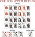 Euchre Card Game - 2 Specialty Decks Pre-Stripped to 33 Cards for Classic American Euchre or 32 Card 6-Player Variant - Custom Bower Jacks Card Art and Blank Counter Cards Included