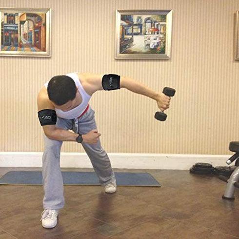 YAVOUN Bicep ? Tricep Compression Sleeve/Wrap - Tricep Tendonitis, Bicep Tendonitis - Pain Relief for Bicep and Tricep Muscle Strains, Compression Arm Support fit 14.3-18.3 inch bicep(XL-XXL)