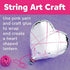 Creativity for Kids String Art Heart Light - Create a Heart Shaped String Art Lantern - String Art Kids for Kids Pink