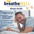 breatheWELL Nasal Filter Protection Device, Large, 6 Count