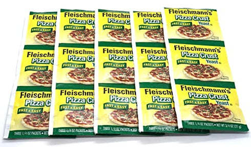 Fleischmann's Yeast Pizza, 0.25-Ounce Pouches 3 Count(Pack of 5)