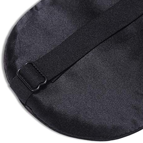 Alaska Bear Silk Sleep Mask and Cloud Soft Eye Cover for Sleeping Organic Mulberry Silk Genuine, Naturally Hypoallergenic & Non-Absorbent, Gender-Neutral (Black)