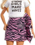 Barbie Fashionistas Doll #148 with Long White Blonde Hair Wearing Graphic T-Shirt, Pink Animal-Print Skirt, Translucent Black Shoes & Sunglasses, Toy for Kids 3 to 8 Years Old