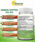 Natural Green Coffee Bean Formula - 180 Capsules - Max Strength GCA Antioxidant Cleanse for Pure Weight Loss, 800mg per Pill - with Chlorogenic Acid - 1600mg Daily Supplement, Healthy Fat Burner