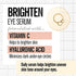 Valjean Labs Brighten Eye Serum with Vitamin C + Hyaluronic Acid | Helps Minimize Dark Circles and Even Skin Tone | Paraben Free, Cruelty Free, Made in USA (1 oz)