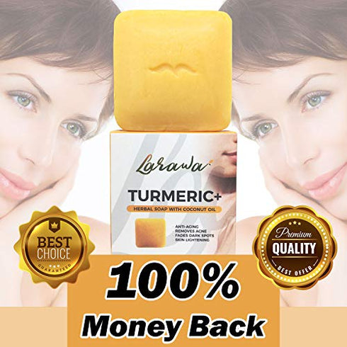 Turmeric Soap Bar with Tamarind & Honey 3.52 oz | Gentle soap on Face and Body for Men & Women