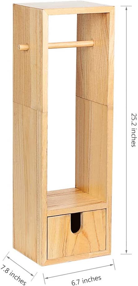 Toilet Paper Holder Toilet Paper Stand Roll Holder Stand and Dispenser with Storage for Bathroom