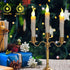 Ymenow LED Taper Candles with 6H Auto Timer, 6pcs Flickering Flameless Electric Candlesticks Battery Operated Candles for Home Room Party Christmas Decorations - Warm Yellow