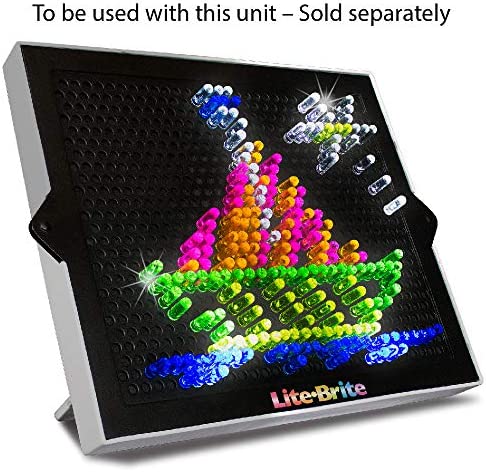 Lite-Brite Peg and Template Refill Pack, Light Up Drawing Board Accessories, LED Drawing Board Pegs with Colors, Toys for Creative Play, Light Toys for Kids Aged 4 +
