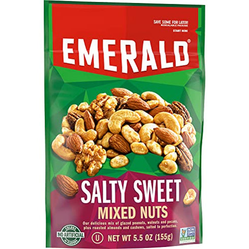 Emerald Nuts, Salty Sweet Mixed Nuts, 5.5 Oz