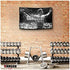 Banger Flags Banger - Original Arnold Schwarzenegger Conquer Motivational Inspirational Office Gym Wall Decor Design on a 3X5 Feet Flag with 4 Grommets for Easy Hanging. Authentic