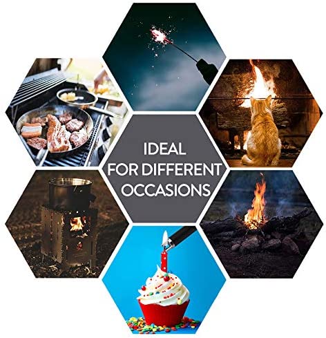 SUPRUS Lighter Electric Lighter Candle Lighter USB Type C Rechargeable Lighter with Upgraded LED Battery Display Safety Switch Flameless Plasma Windproof for Candle Cooking BBQs Fireworks