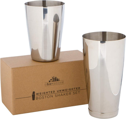 A Bar Above Weighted & Unweighted Shakers (Weighted/Unweighted, Stainless Steel)