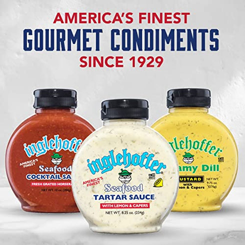 Inglehoffer Seafood Tartar Sauce, 8.25 Oz Squeeze Bottle