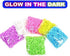 VICOVI 3700+ Colorful Rubber Bands Glow in The Dark Set Included: 3600+ Premium Quality Loom Bands in 6 Colors + 100 S-Clips + 15 Lovely Charms + 6 Crochet Hooks, No Loom Board Included.