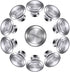 Bememo 24 Pack Silver Cabinet Knobs Kitchen Round Drawer Dresser Handles Kitchen Cabinet Round Pulls Hardware 1.06 x 0.79 Inch