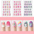 144pcs False Nails Press on Nails for Kids - Self-Adhesive Unicorn Short Fake Artificial Full Cover Nail Art Kits Transation with Nail Glue Tabs for Girls Children