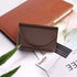 Ocadux Leather Business Card Holder Case for Men or Women Pocket Business Card Wallet Name Card Case Holder with Magnetic Shut, Holds 25 Business Cards, Coffee