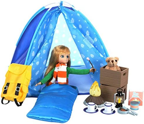 Lottie Dolls Camping Playset | Doll Camping Toys for Girls & Boys | Toy Campfire Doll Camping Accessories | Boy & Girl Camping Toys