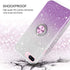 BENTOBEN iPhone 8 Plus Case, iPhone 7 Plus Case, Sparkly Glitter Slim Phone Case with 360° Ring Holder Kickstand Car Mount Supported Dual Layer Protective Cover for iPhone 8 Plus/iPhone 7 Plus, Purple