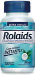 Rolaids Extra Strength Antacid Chewable Tablets, 120 Tablets, Mint Flavor, Extra Strength Heartburn Relief