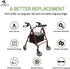 Extra Large Walker Underseat Bag - Rollator Accessories - Under Seat Storage Pouch (Black)