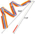 ANCIRS 2 Pack 2-Meter Dance Ribbons, Rainbow Streamers Rhythmic Gymnastics Ribbon, Baton Twirling Wands on Sticks for Kids Artistic Dancing