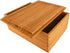 Wood Stash Box with Rolling Tray - Wood Stash Box w/Storage - Rolling Tray Stash Box - Premium Quality Dovetail Design Discrete Wooden Stash Boxes (Natural)