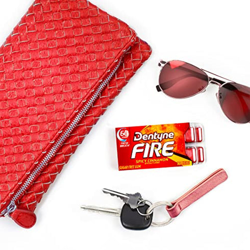 Dentyne Fire Spicy Cinnamon Sugar Free Gum, 3 Packs of 16 Pieces (48 Total Pieces)