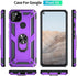 Androgate Designed for Google Pixel 5A Case with HD Screen Protectors, Military-Grade Metal Ring Holder Kickstand 15ft Drop Tested Shockproof Cover Case for Pixel 5A 5G Purple