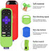 3 Pack TV Remote Case Compatible with TCL Roku TV Steaming Stick 3600R Remote Control, Silicone Case Shockproof Protective Remote Controller Skin Anti Slip Roku Remote Cover (Glow Green, Blue, Red)