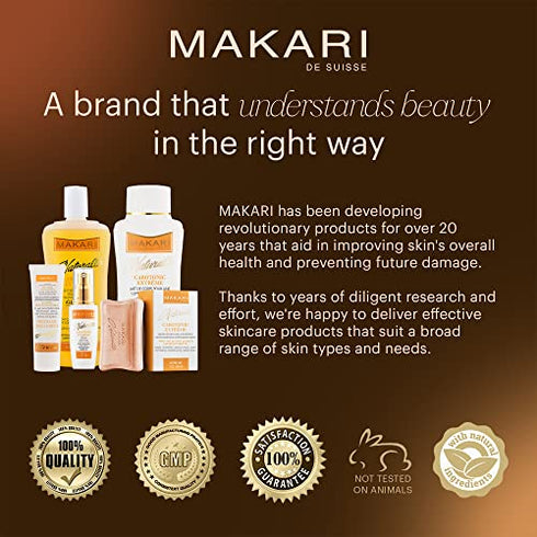 Makari Naturalle Carotonic Extreme Toning Soap (7oz) | Skin Brightening and Oil-Controlling Soap Bar | Helps Heal and Treat Acne | Promotes Even Skin Tone | For Combination, Oily, and Acne-Prone Skin