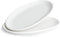 Sweese 749.101 Oval Serving Platters, White Porcelain Serving Platters for Party, Large Oval Serving Trays Serving Plates for Fish Dish, Steak, Restaurant, Dessert Shop, Set of 2, 14 Inches