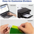 Avery 5-Tab Plastic Binder Dividers with Pockets, Insertable Multicolor Big Tabs, 1 Set (11906)
