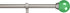 Amazon Basics Decorative 5/8" Curtain Rod with Round Finials, 48"-86", Kelly Green